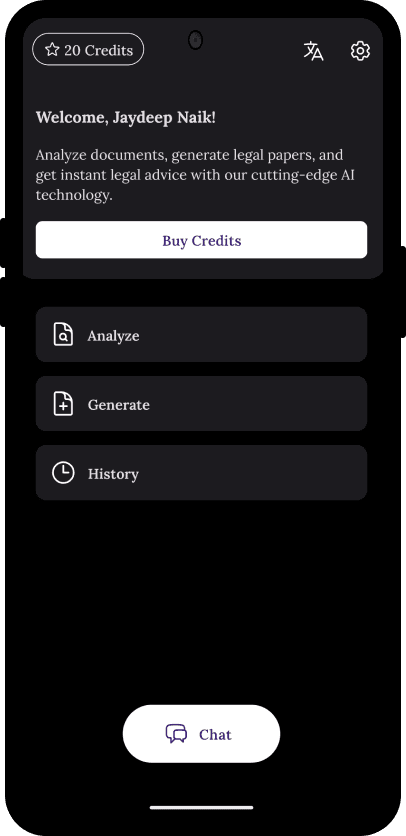 NyayaShodh App Mockup